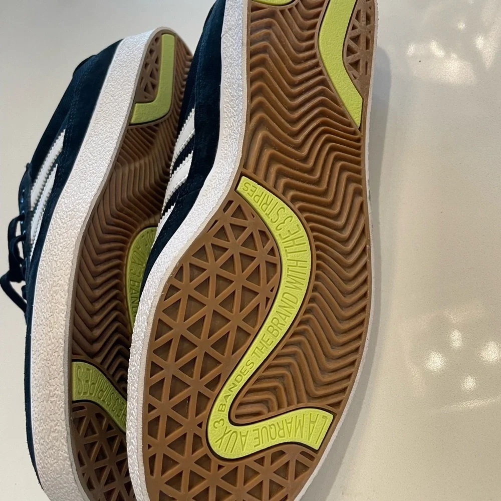 Adidas Men's Black and White Sneakers